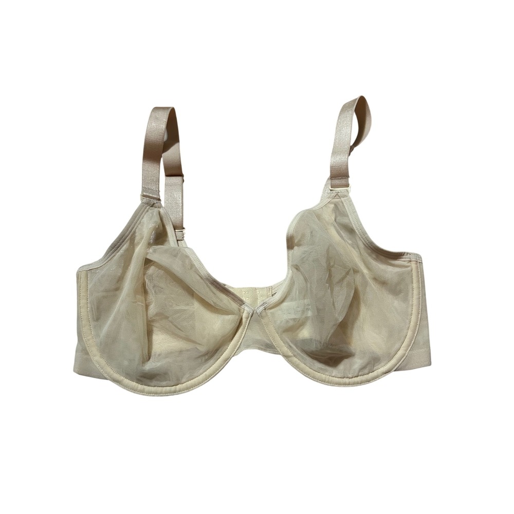 HSIA Full Coverage Sheer‎ Mesh Underwire Bra 34DD